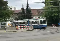 Linie5 2041  Hottingen  zwischen Platte und Voltastrasse. Datum: 15. 6. 2020