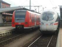 BR 426 513-8 (Links) und InterCityExpress 181 nach Z�rich Hb via B�lach. Aufgenommen am 21.07.07