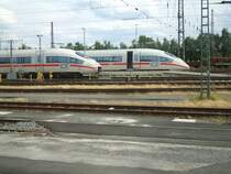 2x ICE 3 Schnauzen,einmal auf und einmal zu