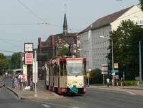 Tw 215 in Frankfurt (Oder) Zentrum, 21.7.2007