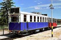 Ein sehr interessantes Fahrzeug ist der Dieseltriebwagen ABa mot 2 (Ganz 1929), hier im Bahnhof Sz�cheny-hegy (8. Juli 2007).