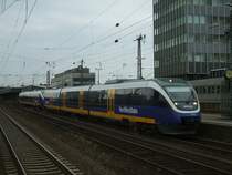 VT 741 und 744 als RE 14  Der Borkener  Essen Hbf.-Borken
kurz vor der Ausfahrt (Nordwestbahn)