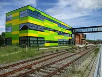 Alt und Neu sieht der Bahnhof Ilmenau aus.Aufnahme vom 30.Mai 2020.