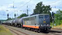 Hectorrail mit  162.005  Name: Herzog (NVR-Nr: 91 80 6 151 133-6 D-HCTOR) und Kesselwagenzug am 27.08.20 Bf. Saarmund.