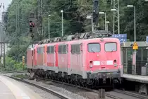 Nachschuss auf 140 799-8,140 327-8,140 716-2 und 140 533-8 mit Zuglok 185 143-5 auf dem Weg zum Verwerter in Recklinghausen-Süd 4.9.2020