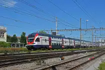 RABe 511 034 durchfährt den Bahnhof Pratteln. Die Aufnahme stammt vom 12.06.2020.