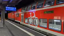 Detailansicht von der Doppelstock Einheit, welche am 15.06.2020 mit der RB43 von Cottbus nach Falkenberg (Elster) fuhr. Hier in Cottbus.