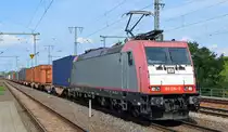 Beacon Rail Leasing Ltd., London [GB]  185 594-9  [NVR-Number: 91 80 6185 594-9 D-BRLL], aktueller Mieter? mit Containerzug am 03.09.20 Bf. Golm (Potsdam).