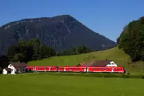 Ein Br 612er Doppel bei Stein im Allgäu. 19.7.20