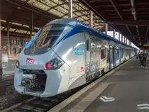 Triebzug 83573L mit TER aus Mulhouse in Strasbourg, 05.09.2020.