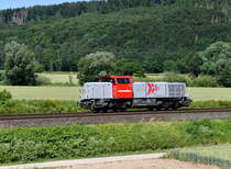 Schweerbau 277 030  Tatjana  am 28.06.2019 als Tfzf bei Freden(Leine). Das Bild stellt ein Mitzieher da, dadurch ist die Bewegungsunschräfe der Umgebung durchaus gewollt!