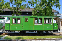 Ein 1887 von MAN gelieferter Personenwagen, 1. & 2. Klasse Gepäckraum der Chiemseebahn, so gesehen Mitte August 2020 in Prien.