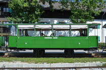 Ein 1887 von MAN gelieferter Sommerwagen, 2. Klasse der Chiemseebahn. (Prien, August 2020)
