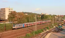185 677 mit RB18 Tübingen-Heilbronn am 11.09.2020 in Oberesslingen. 