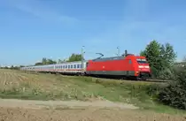 Ellental - 8. September 2020 : die 101 015 am IC 2391 Frankfurt/Main - Stuttgart
