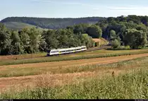 Nachschuss auf einen 8442 (Bombardier Talent 2) der Abellio Rail Baden-Württemberg GmbH als RB 19641 (RB17c) von Bruchsal nach Mühlacker, der in Ölbronn-Dürrn auf der Bahnstrecke Bietigheim-Bissingen–Bruchsal (Westbahn (Württemberg) | KBS 770) fährt.
[30.7.2020 | 9:14 Uhr]