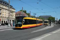AVG Stadler Citylink Stadtbahnwagen 395 am 20.08.20 in Karlsruhe Hbf Vorplatz
