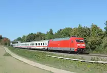 Sachsenheim - 8. September 2020 : 101 006 am IC 2265 Karlsruhe - München.