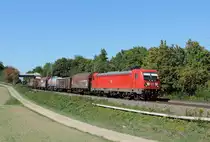 Sachsenheim - 8. September 2020 : 187 120 mit einem Gemichten nach Kornwestheim unterwegs.