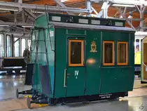Dieser Überrest eines Abteilwagens der 4. Klasse stammt aus dem Jahr 1870 und wurde bei der Königlich Preußischen Staatseisenbahn eingesetzt. (Lokwelt Freilassing, August 2020)