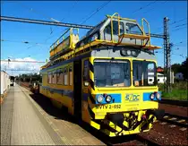 MVTV 2-052 im Bahnhof Veselí nad Lužnicí am 5. 9. 2020