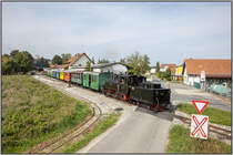 Der Flascherlzug dampft aus dem Bahnhof Stainz hinaus ,... 
19.09.2020