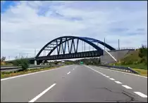 Brücke über die Autobahn D3 bei Rzava. 12.01.2019