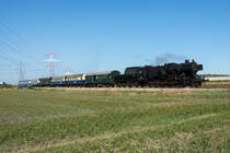 Anlässlich des Dampfeisenbahnromantik- und Regionalbahntag gab es am 20.09.2020 wieder einmal einen Dampfsonderzug auf der Landesbahn zwischen Korneuburg und Ernstbrunn zu bewundern,wie hier zu sehen zwischen Korneuburg und Stetten-Fossilienwelt.