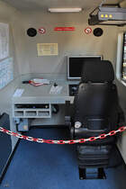 Hier kann sich der geneigte Hobby- und ggf. zukünftig hauptberufliche Lokführer probieren. (Lokwelt Freilassing)