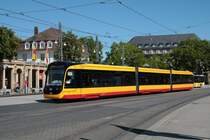 VBK Stadler Citylink Wagen 356 am 20.08.20 in Karlsruhe Hbf Vorplatz