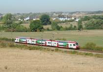 Fennange - 22. September 2020 : Kiss Triebwagen 2306 am RB 6785 Rodange - Luxemburg kurz vor Bettemburg.