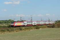 Fennange - 22. September 2020 : Traxx 4020 mit Dosto Garnitur am RE 463 Troisvierges - Rodange.