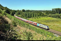 185 691-3 unterwegs bei Nordheim (Württemberg).

🧰 Railpool GmbH, vermietet an die HSL Logistik GmbH (HSL), untervermietet an die Wedler Franz Logistik GmbH & Co. KG (WFL) und im Dienste der Abellio Rail Baden-Württemberg GmbH (Ersatzzug)
🚝 RE 95869 (RE10a) Heilbronn Hbf–Tübingen Hbf
🚩 Bahnstrecke Stuttgart–Würzburg (Frankenbahn | KBS 780)
🕓 31.7.2020 | 15:05 Uhr