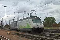Nachdem am Nachmittag des 25.09.2019 die Re 465 008-1  Patenschaft Berggemeinden  zusammen mit der Re 465 011-5  Wisenberg  ihren Containerzug in Basel Bad Rbf abgeliefert haben, fuhren sie als Lokzug wieder in den Badischen Bahnhof von Basel, um dort abgestellt zu werden.