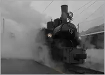 Faszination Dampf - die vom eigenen Dampf umhüllte Blonay-Chamby G 2x 2/2 105 in Blonay.

26. Sept. 2020