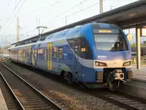 ET 351 der BRB mit Meridian nach Holzkirchen in Rosenheim, 20.09.2020. 