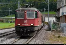 SBB - Güterzug mit der Lok 420 293-3 bei der durchfahrt in Riedtwil am 24.09.2020