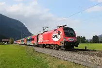 1116 249  ÖFB-Railjet  war am 10. September 2020 bei Niederaudorf im Inntal auf dem Weg nach Innsbruck.