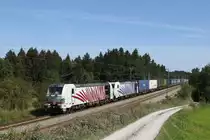 193 776 & 186 440 mit einem  KLV  aus Salzburg kommend am 14. September 2020 bei Grabenstätt im Chiemgau.
