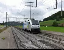 Railpool - Lok 187 008-8als Lokzug bei der durchfahrt im Bhf Riedtwil am 24.09.2020