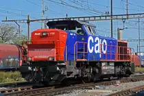 Am 843 079-5 rangiert beim Bahnhof Pratteln. Die Aufnahme stammt vom 12.09.2020.