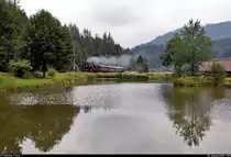 58 311 dampft mit historischen Wagen am Sulzwiesensee bei Röt-Schönegründ durchs Murgtal.

🧰 Ulmer Eisenbahnfreunde e.V. (UEF) - Dampfnostalgie Karlsruhe
🚂 Dampfzug Karlsruhe Hbf–Baiersbronn Bf
🚩 Bahnstrecke Rastatt–Freudenstadt (Murgtalbahn | KBS 710.8)
🕓 2.8.2020 | 11:57 Uhr