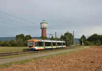 RNV Bombardier Variobahn Wagen 4126 am 29.08.20 bei Edingen