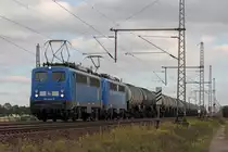 Press 140 050-3 mit 140 037-1 in Dedensen-Gümmer 29.9.2020