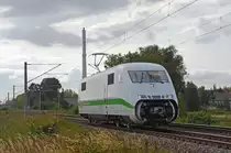 402 005 kehrte am 24.09.20 von seiner Probefahrt zurück nach Dessau. Hier passiert er Jeßnitz.