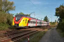 HLB Alstom Coradia Continental ET 168 am 06.09.20 in Hanau Großauheim