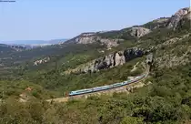 310 001/310 004 und 310 002/310 005 als IC 503  Pohorje (Hodos-Koper) bei Zanigrad 8.9.20