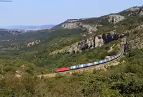 541 007 mit dem 47401 (Leoben Donawitz-Koper tovorna) bei Zanigrad 8.9.20