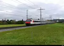 SBB - IR nach Bern an der Spitze der Steuerwagen Bt 50 85 28-94 980-5 unterwegs bei Lyssach am 28.09.2020