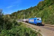 187 932 mit einem Kesselzug am 01.10.2020 bei Ingling.